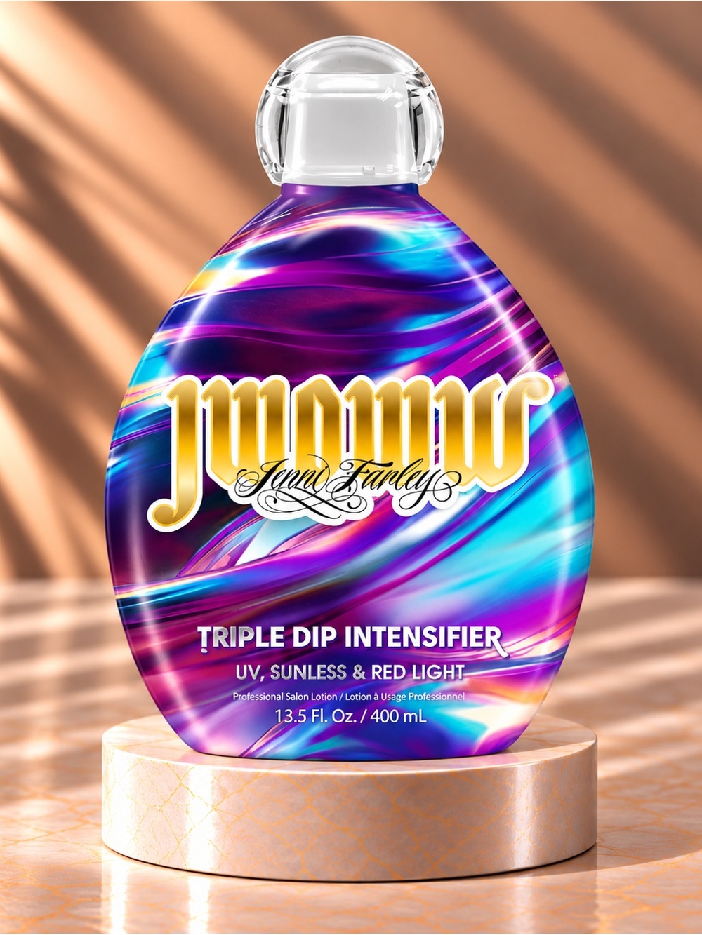 JWOWW Triple Dip Intensifier UV Sunless Red Light Tanning Lotion 13.5 oz